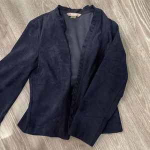 Tanjay textured blue blazer